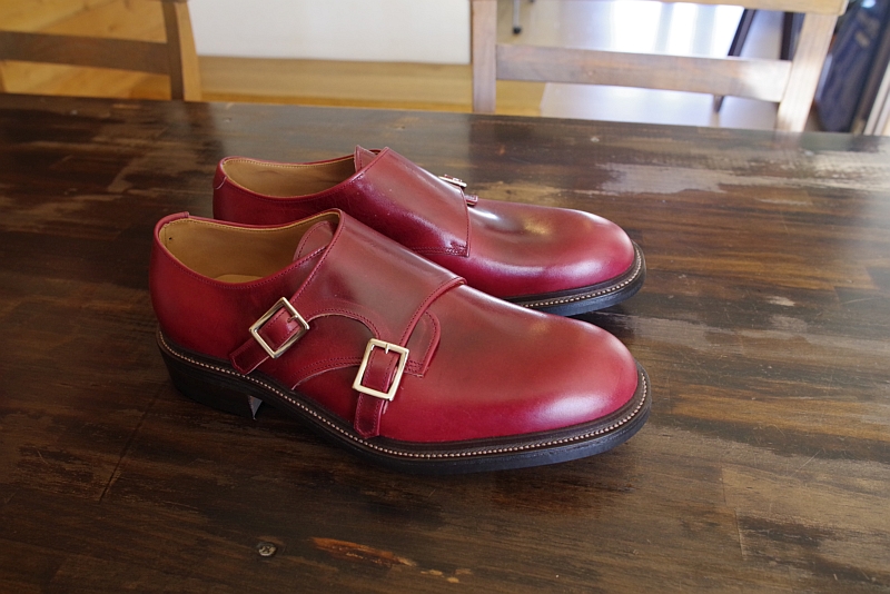 ダブルモンクストラップシューズ