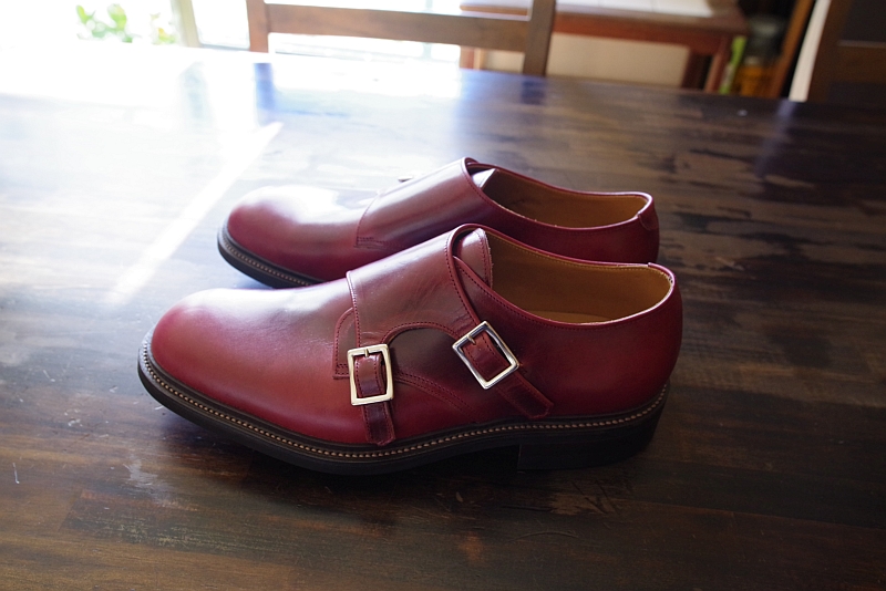 ダブルモンクストラップシューズ