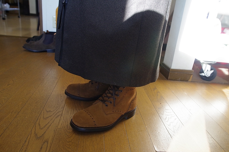 クォーターブローグブーツ