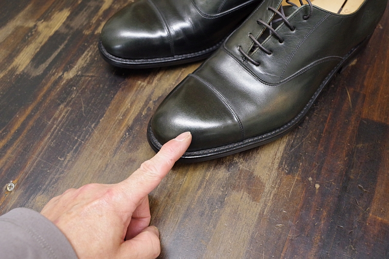 アッパーのキズ